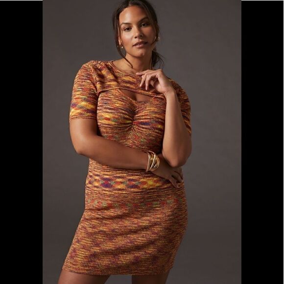 Anthropologie Cut Out Knit Dress - Picture 1 of 9